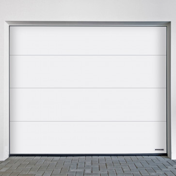 Izgled garažnih vrata Hormann 2500x2250 mm spolja bela CH9016