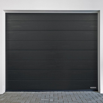 Izgled garažnih vrata Hormann 2500x2250 mm spolja siva RAL7016