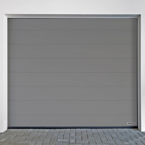 Izgled garažnih vrata Hormann 2500x2250 mm spolja siva RAL9007