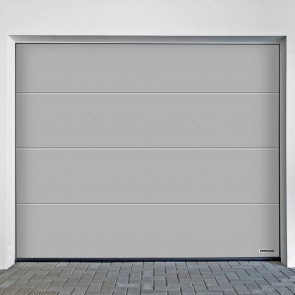 Izgled garažnih vrata Hormann 2500x2250 mm spolja bela CH9016