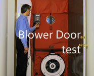 Blower door test